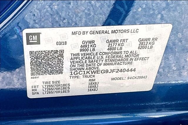 2018 Chevrolet Silverado 2500 HD LTZ