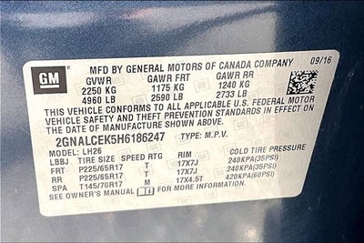 2017 Chevrolet Equinox LT