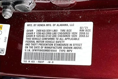 2021 Honda Passport EX-L